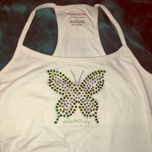 3/$20 NY&CO White racerback shelf tank